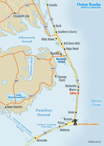 Map of Salvo, NC Outer Banks