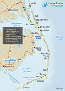  Map of OBX Golf Courses